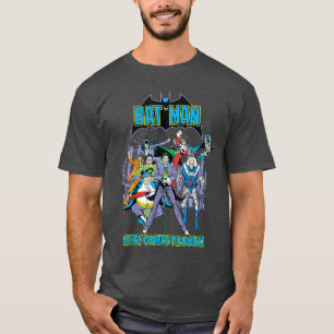 Camiseta DC Comics Batman Aqui Vem o Time Vilão