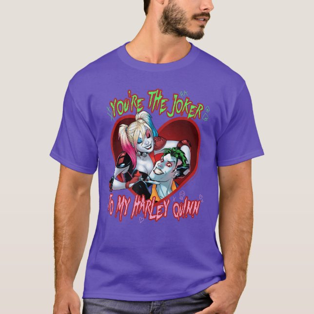 Camiseta DC Comics Batman Coringa Para Harley (Frente)