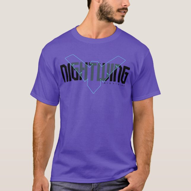 Camiseta DC Comics Batman Nightwing Iconet Overlay Alt Prem (Frente)