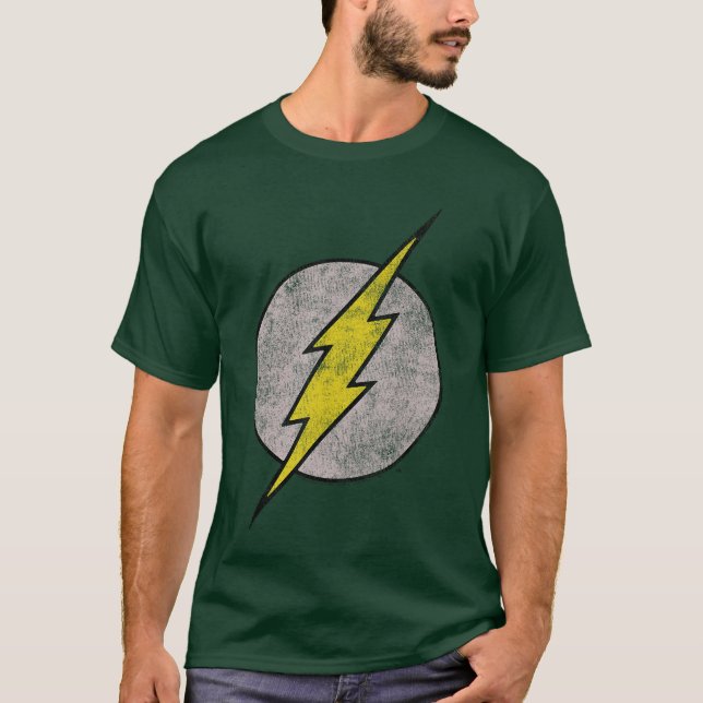 Camiseta DC Comics Flash Old Flash Logo (Frente)
