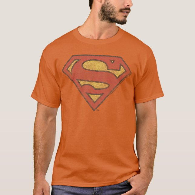 Camiseta DC Comics Superman Vintage Shield Premium (Frente)