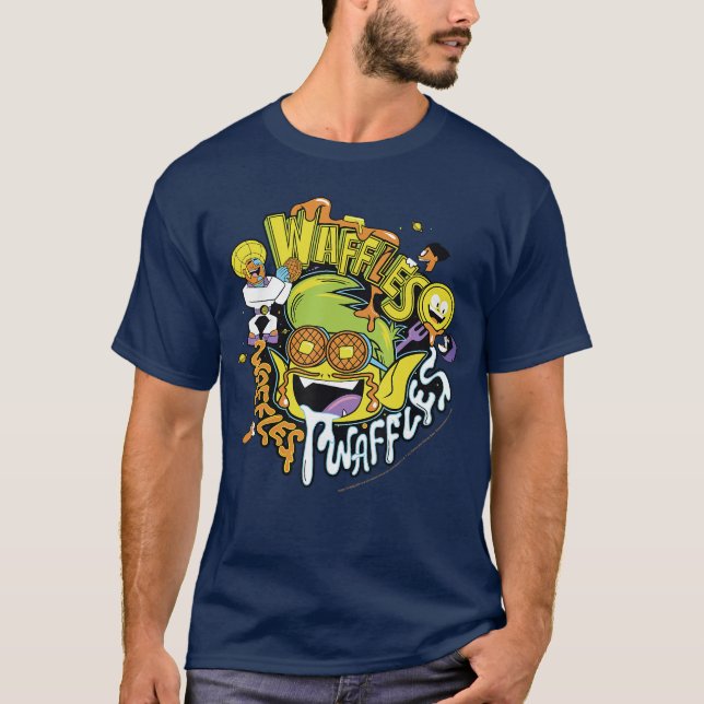 Camiseta DC Comicseenitans Go Beast Boy Waffles Waffles Waf (Frente)