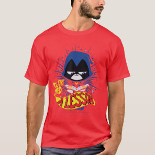 Camiseta DC Comicseenitans Go Raven Acaba de Aprender uma L