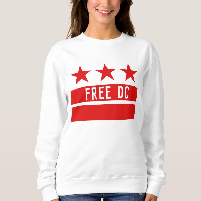 Camiseta DC livre inspirado pelo sinalizador Washington DC (Frente)