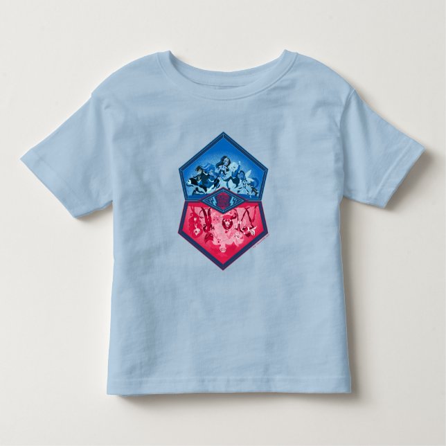 Camiseta DC Super Hero Girls Batalha de Trabalho em equipe (Frente)