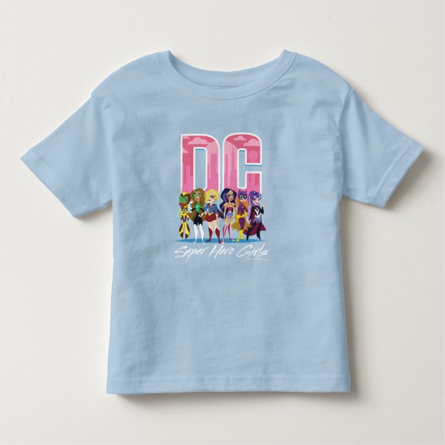 Camiseta DC Super Hero Girls Lineup (Frente)