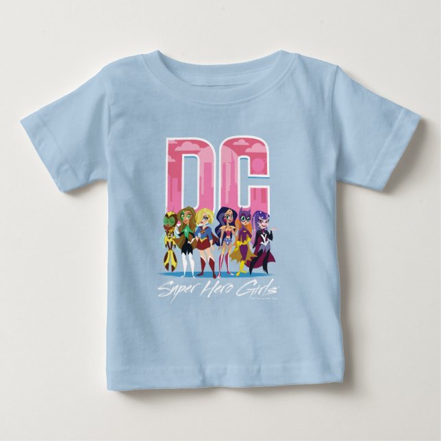 Camiseta DC Super Hero Girls Lineup (Frente)