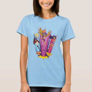 Camiseta DC Super Hero Girls Trio