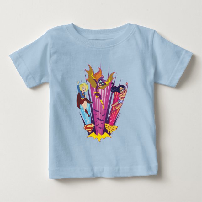 Camiseta DC Super Hero Girls Trio (Frente)