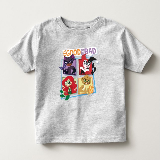 Camiseta DC Super Villain Girls É bom ser ruim (Frente)