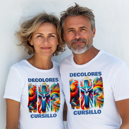 Camiseta DColores Cursillo Brush Sroke Rooster Dove