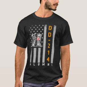 Camiseta DD 214 US Alumni American Flag Vintage