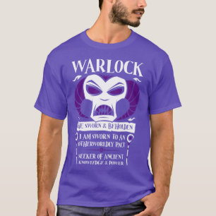 Camiseta DD WARLOCK Classe Dungeons Dragon