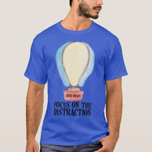 Camiseta DDA Brain Foco no balão de ar quente de distração