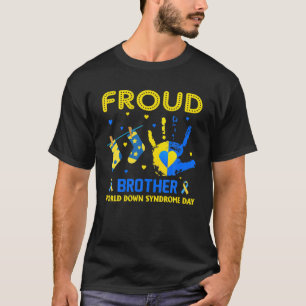 Camiseta Dda de Consciência da Síndrome Mundial para Baixo 