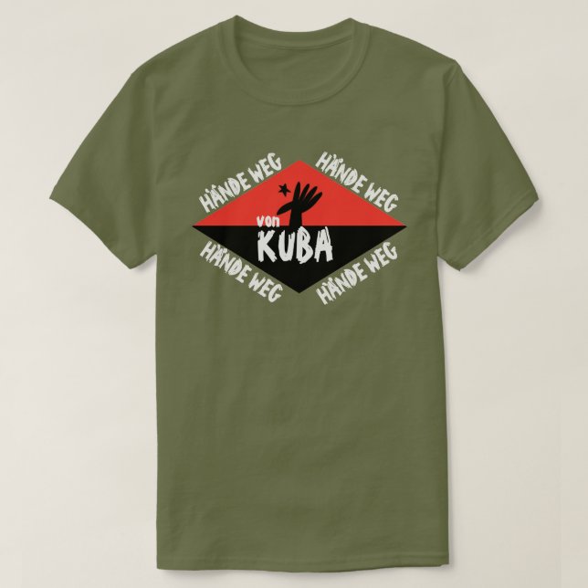 Camiseta DDR Hände weg von Kuba (Frente do Design)