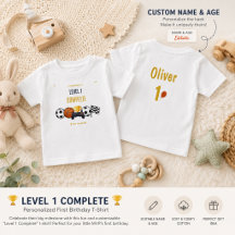 Camiseta de 1º Aniversário | Camisa de Aniversário