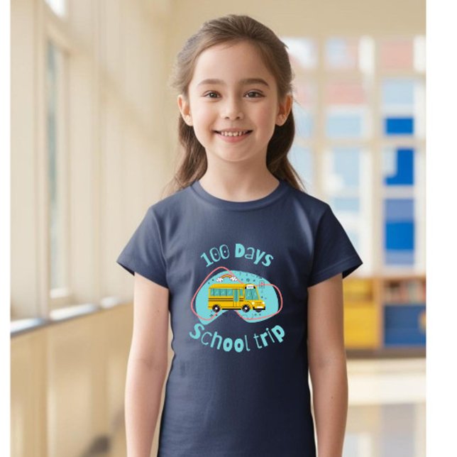 Camiseta de 100 dias para crianças de escola, cami (Criador carregado)