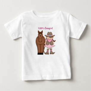 Camiseta de 100% e camiseta de cavalos