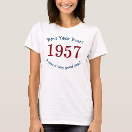Camiseta de 1957 ♥ Melhor Ano de Todos! 60º Aniver