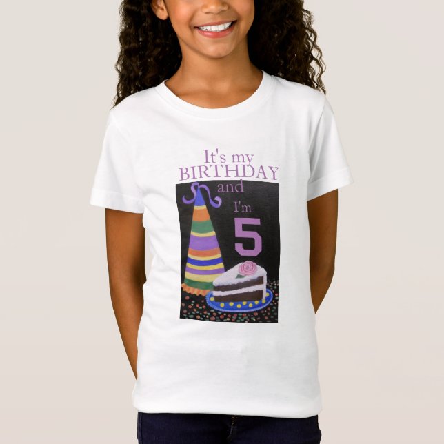 Camiseta de 5 BIRTHDAY Girls' Fine Jersey (Frente)
