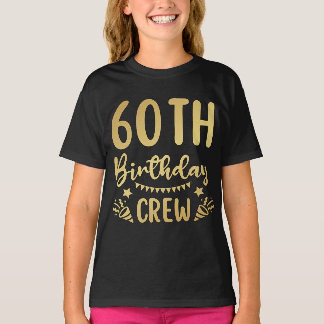 Camiseta de 60 anos da Tripulação 60 Festa de Trip (Frente)