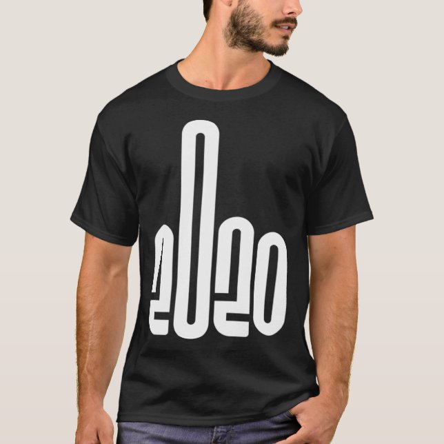 Camiseta Dê A 2020 O Dedo Ano Ruim (Frente)