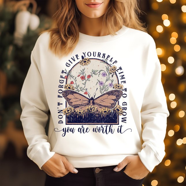 Camiseta Dê a si mesmo tempo para crescer (Criador carregado)