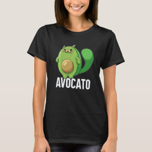 Camiseta de Abacate Vegan Cat Avocato Engraçado Av