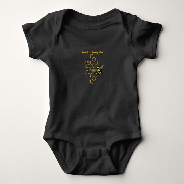 Camiseta de Abelha Bebê Bodysuit (Frente)