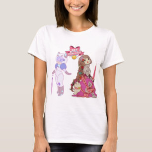 Camiseta de abelha e gato-do-mato
