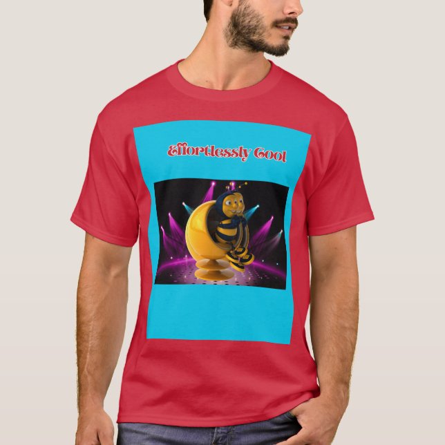 Camiseta de Abelha Effortlessly Cool – Vi Cartoon  (Frente)