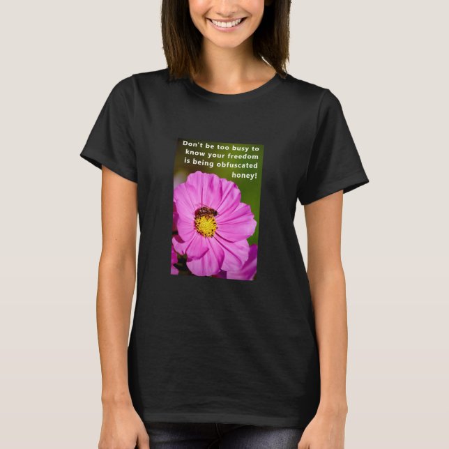 Camiseta de abelhas (escura) (Frente)