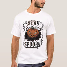 Camiseta de Abóbora de Halloween Assustador 🎃