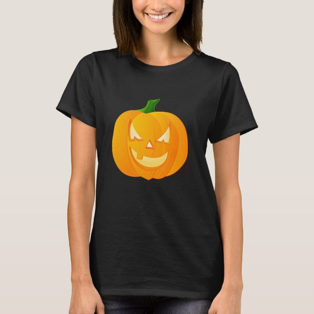 Camiseta de Abóbora do Halloween (Frente)