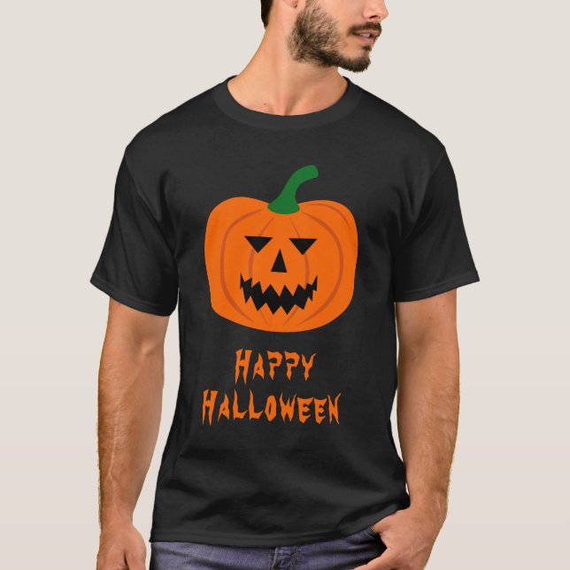 Camiseta de Abóbora do Halloween (Frente)