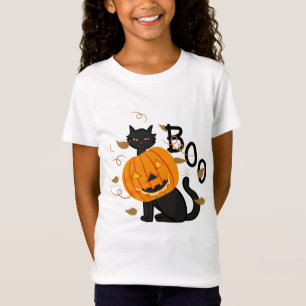 Camiseta de Abóbora Preta do Halloween