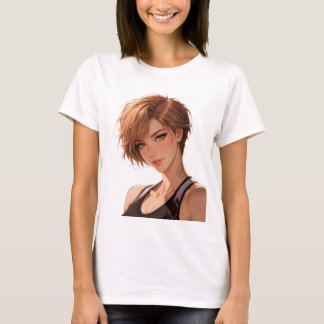Camiseta de Academia de Garota de Anime