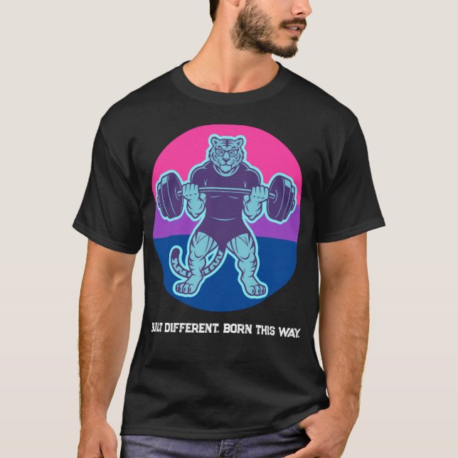 Camiseta de Academia de Levantamento de Peso Tigre (Frente)
