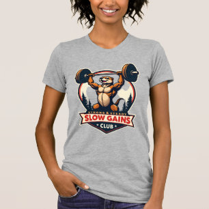 Camiseta de Academia de Preguiça Engraçada Vintage