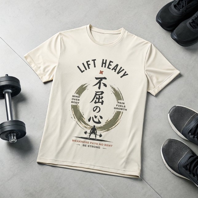 Camiseta de Academia Japonesa para Levantar Peso P (Criador carregado)