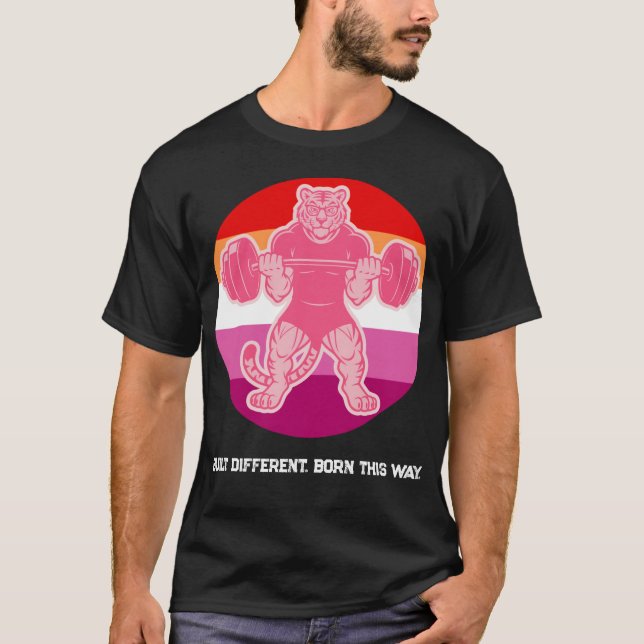 Camiseta de Academia Levantadora de Tigre Orgulho  (Frente)