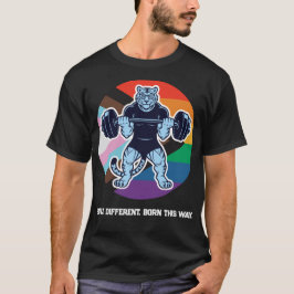 Camiseta de Academia LGBT Orgulho Tigre Levantador