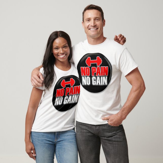 Camiseta de Academia Sem Dor Sem Ganho (Unissex)