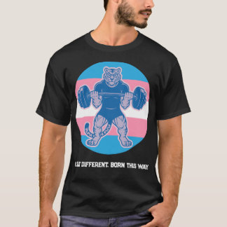 Camiseta de Academia Trans Orgulho Tigre Levantado