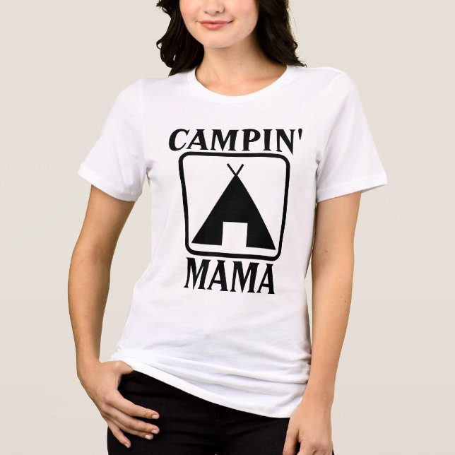 Camiseta de acampamento da MAMÃE (Frente)