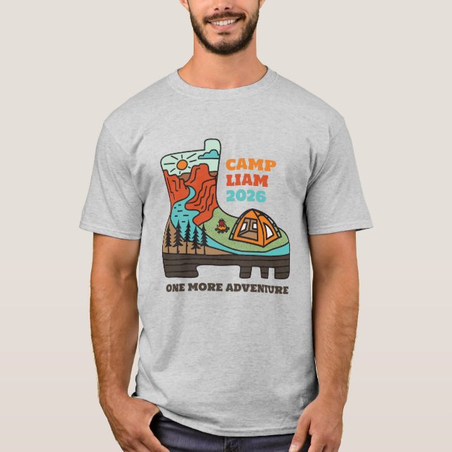Camiseta de Acampamento de Fim de Semana para Home (Frente)