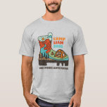 Camiseta de acampamento de fim de semana para rapa<br><div class="desc">Última viagem de acampamento antes do casamento! Adicione estas camisetas combinando ao seu passeio de acampamento / trilha da festa de despedida! Edite com o nome do noivo e detalhes. Este design apresenta uma ilustração de uma cena de acampamento dentro de uma bota de trilha.</div>