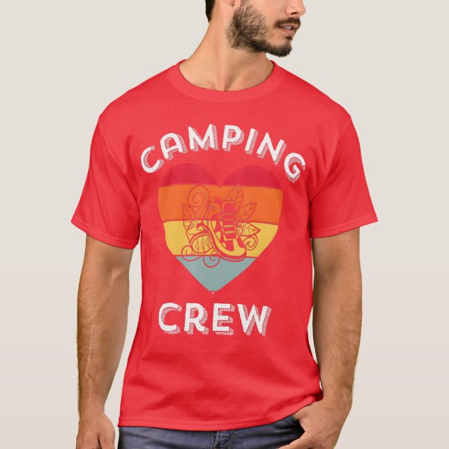 Camiseta de acampamento familiar de 2022 retro par (Frente)