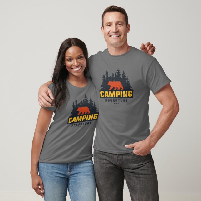 Camiseta de Acampamento na Natureza (Unissex)